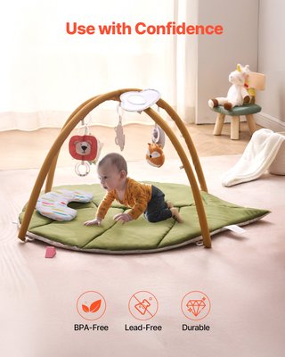 Tappetino da Gioco per Bambini a Forma di Foglia