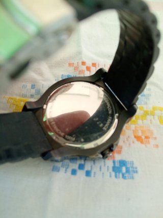 Orologio Uomo Nero e Argento