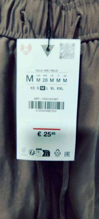 Pantalón fluido Zara Talla M