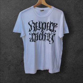 T-Shirt Dickies Uomo Stampa Gotica Bianca