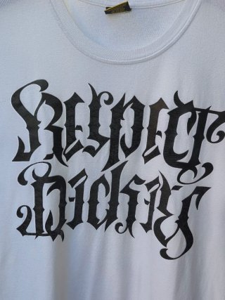 T-Shirt Dickies Uomo Stampa Gotica Bianca