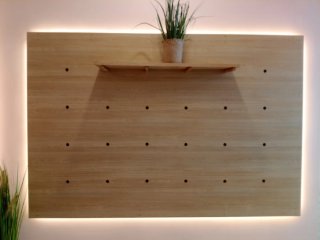 Panel expositor madera