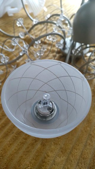 Lámpara de techo colgante de cristal