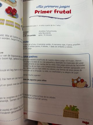 Juego Haba Mi Primer Frutal