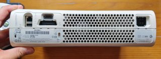 Xbox 360 con mando y alimentación