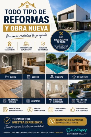 Todo tipo de reformas calidad y experiencia
