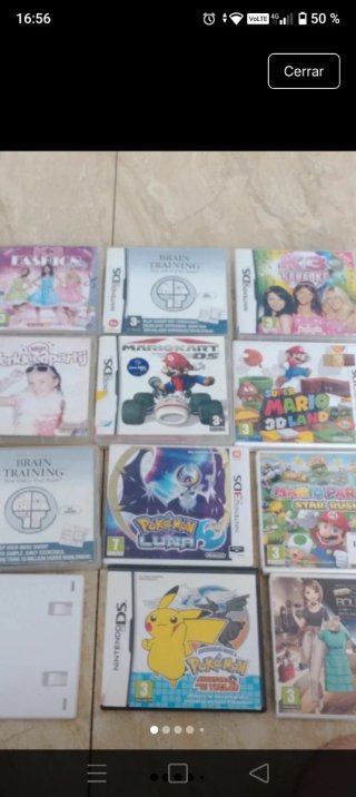 Lote  12 Cajas Vacías Nintendo DS y 3DS