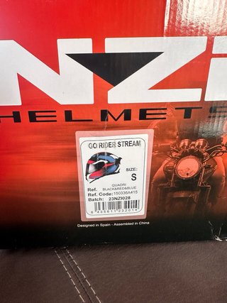 Casco Moto NZI GO RIDER STREAM talla S. Nuevo.