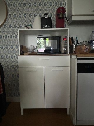 Mueble auxiliar cocina/baño blanco