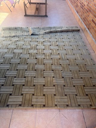 Alfombra lana 240x300 cm tonos pardos