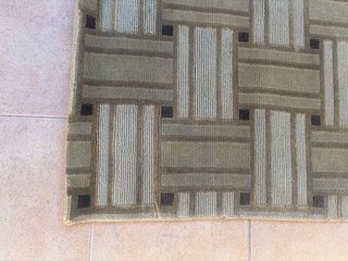 Alfombra lana 240x300 cm tonos pardos