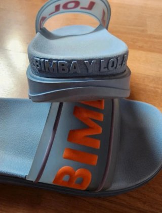 Bimba y Lola Chanclas Azul/Naranja Talla 40