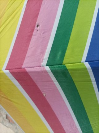 Sombrilla de playa multicolor