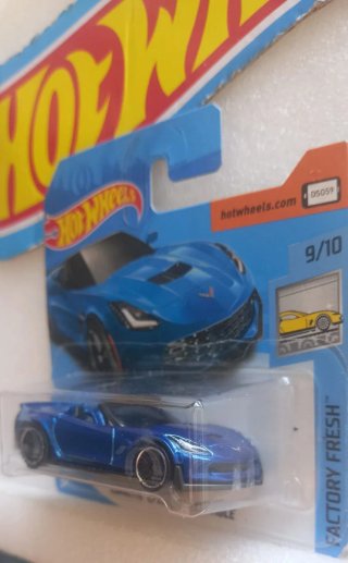 Hot Wheels Corvette C7 Z06 Convertible Azul
