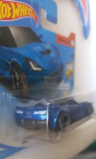 Hot Wheels Corvette C7 Z06 Convertible Azul