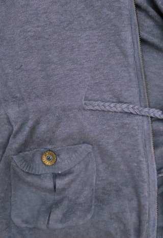 Chaqueta manga corta con cremallera