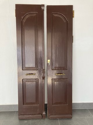 Puerta doble madera maciza de 240x110 cm