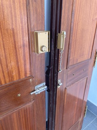 Puerta doble madera maciza de 240x110 cm