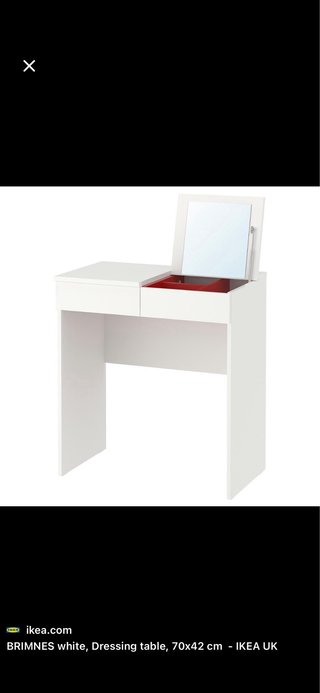 Tocador y escritorio IKEA BRIMNES blanco