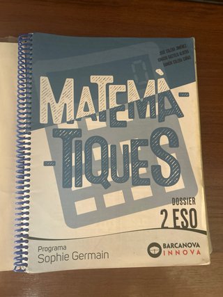 Matemàtiques, 2 ESO,  Editorial Barcanova Innova