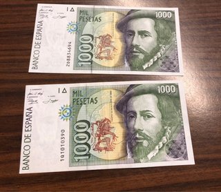 1000 Pesetas 1992 MBC+