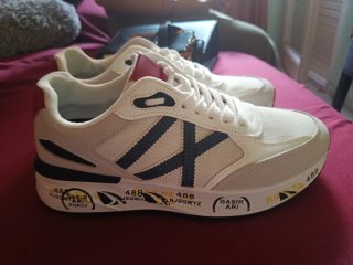 Zapatillas Munich Blancas y Azules