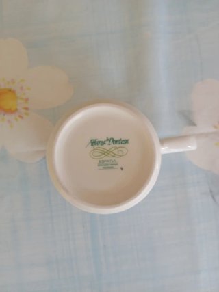 Tazas Porcelana Azul Vichy Pontesa x6
