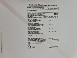 Nevera Siemens A+