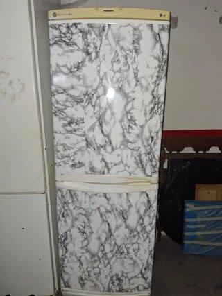 Nevera LG Combi No Frost Vinilo Mármol