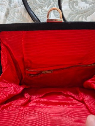 Bolso Terciopelo Vintage Años 60