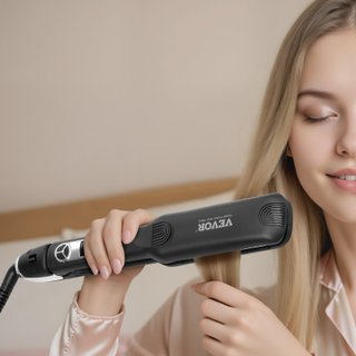 Piastra per Capelli in Titanio con Schermo LCD