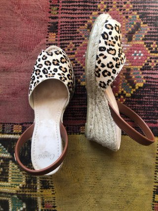 Sandalias Esparto Animal Print Menorca