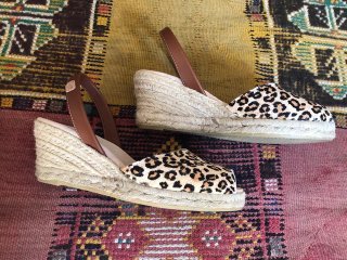 Sandalias Esparto Animal Print Menorca