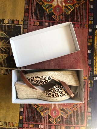 Sandalias Esparto Animal Print Menorca
