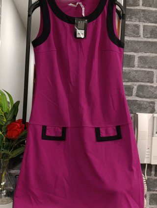 Vestido Primark Talla 38 Rosa y Negro