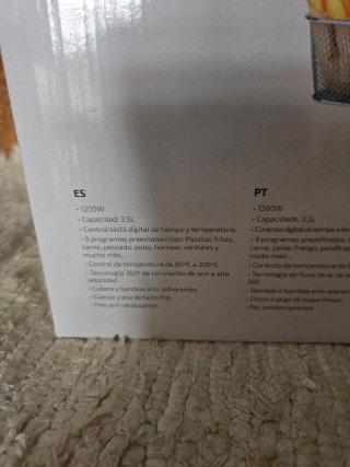 Freidora de aire Ufesa Apex 3.5L
