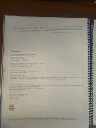 Matemàtiques, 3 ESO,  Editorial Barcanova Innova