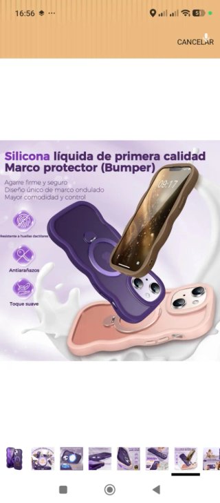 Custodia iPhone 13/14 CUTELFON Viola Magnetica NUOVA