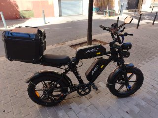 Bicicleta Eléctrica Fat Tire Negra