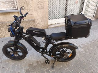 Bicicleta Eléctrica Fat Tire Negra