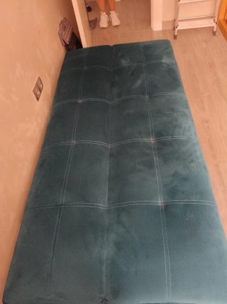 Sofá cama pequeño terciopelo
