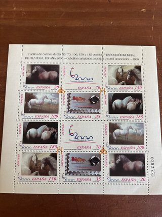 Lott di Francobolli Spagna 2000 Cavalli Cartusia