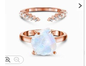 Anillo Plata 925 Mineral Natural Ajustable