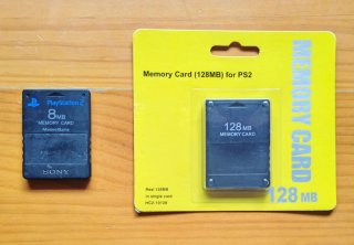 Memory Card PS2 8MB e 128MB
