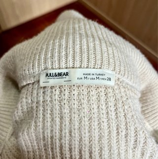 Jersey rayas cremallera, talla M, Pull&Bear.
