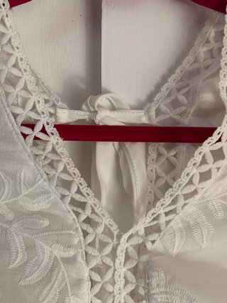 Minivestido/Blusa Blanca Veraniega