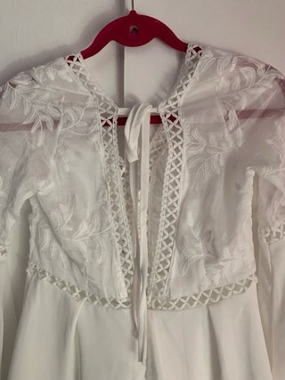 Minivestido/Blusa Blanca Veraniega