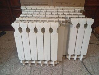 Radiadores de aluminio blancos