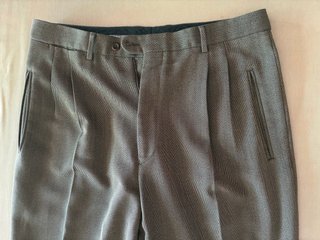 Pantalones de lana grises Talla 48 hombre