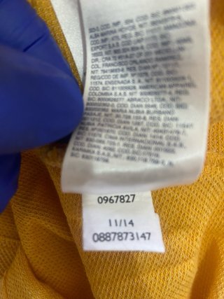 Polo Tommy Hilfiger Amarillo y Blanco